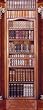T�rtapete Library 97 x 270cm, B�cherschrank, B�cherei, B�cherwand, 2-teilig