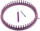 Provo Craft Knifty Knitter Adult Hat Loom Set: Purple