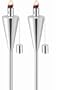Anywhere Garden Torch - Stainless Steel Cone Shape Tiki Torch (2 pack)