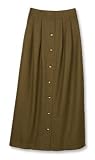 Pleated Wool Flannel Skirt