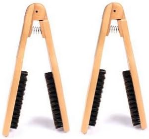 Heat Resistant Anti Static Wood Styling & Straightening Hairbrush Boar Bristle Hair Brush 215*40*10mm 2pcs/lot