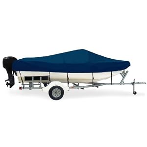 Taylor Made Products Trailerite Semi-Custom Boat Cover for Modified Tri-Hull Boats with Outboard Motor by