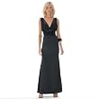 Formal Evening Gown. Beaded halter dress for prom, party, homecoming by Sean Collection (70064) Black
