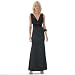 Formal Evening Gown. Beaded halter dress for prom, party, homecoming by Sean Collection (70064) Black