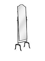 Metal Loft Espejo Cheval Negro
