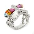 Millefiori Butterfly Ring