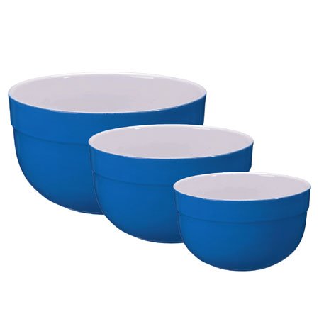 Emile Henry Blue Mixing Bowl Set (3)