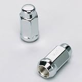 Gorilla Automotive Products 91147XL: Lug Nuts, Conical Seat, Bulge, 14mm x 1.50 RH, Closed End, Chrome Plated Steel, Set of 4