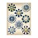 K&Company Blue Awning Metal Art Embellishments, Paper Flower Brads