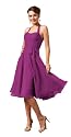 Elegantes Neckholder Chiffon Cocktailkleid, Farbe purple von Astrapahl