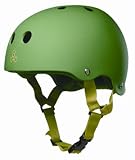 Triple Eight Brainsaver Rubber Skateboard Helmet - Kelly Green