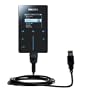 Classic Straight USB Cable for the Philips GoGear HDD6330 with Power Hot Sync and Charge capabilities - uses Gomadic TipExchange Technology