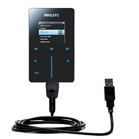 Power Hot Sync and Charge USB Data Cable w Tip Exchange for the Philips GoGear HDD6330 -... by Gomadic