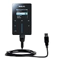 Classic Straight USB Cable for the Philips GoGear HDD6320 with Power Hot Sync and Charge capabilities - uses Gomadic TipExchange Technology