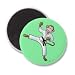 Martial Arts Monkey Kicker Boy Magnets, set of 10