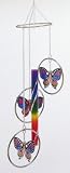 Outdoor Living : 3 Ring Butterfly Wind Chime