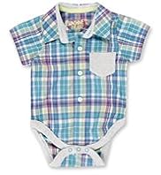 Pure Cotton Checked Shirt Bodysuit