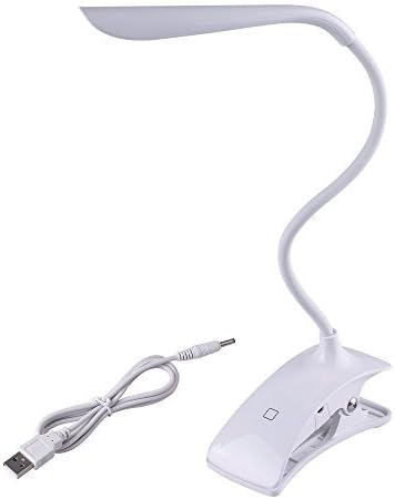 Forcelux Clip on light Touch Sensitive LED Book light 3-Level Dimmer USB Powered Perfect for Computer Keyboard Travel E-reader and Night Reading (White)