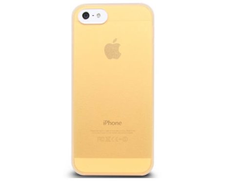 The Joy Factory Tutti Ultra-Slim Hardshell Case for iPhone5/5S, CSD107 (Yellow/White)
