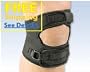 Professional Sports Medicine Dual Action Neoprene Knee (Patella) Support Brace, Size: Large (16 -17")