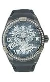 Christian Audigier Intensity Series Midnight Blossom Black Dial Women's Watch #INT311