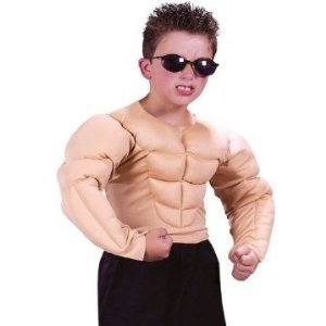 Child's Muscle Chest Costume Shirt Size Medium (8-10)