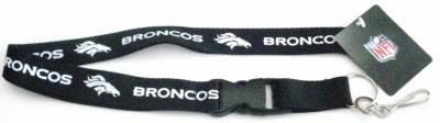 NFL Denver Broncos Lanyard, Blackout