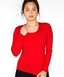 American Apparel Women's Long Sleeve Baby Rib T-shirt - Tee
