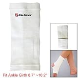 1 Pcs White Stretchy Sports Foot Ankle Support Brace L