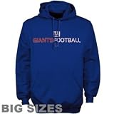 New York Giants NFL Team Apparel Big And Tall Pullover Fleece Hoodie
