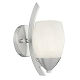 Thomas Lighting M4103-78 Alexandra - One Light Wall Sconce, Brushed Nickel Finish with White Rose Glass