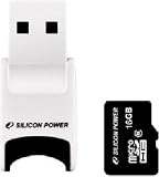 シリコンパワーｍicroSDHC+USBﾘｰﾀﾞｰSP002GBSDT000V80　2GBの画像