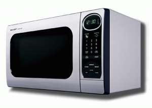 Sharp R-305KS 1-Cubic-Foot 1100-Watt Microwave Oven, Stainless