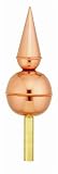 13 Handcrafted Hestia Pure Polished Copper Cupola Finial
