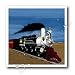 Happy Train - 8x8 Iron On Heat Transfer For White Material