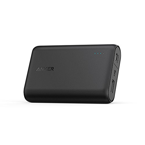 Anker PowerCore 10000 Portable Charger, The Smallest and Lightest 10000mAh External Battery, 10000mAh Ultra-Compact Fast-Charging-Technology Power Bank for iPhone, Samsung Galaxy and More