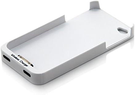 LEMFO Qi Wireless Charger Receiver Case Cover For Iphone 4 4S iPhone4S Power Charging Transmitter Supplied Qi Standard Jacket (White)