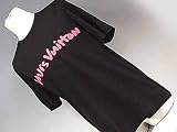 (ルイヴィトン)LOUIS VUITTON メンズ グラフティデザインTシャツ フューシャXブラック 並行輸入品の画像