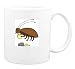 Mug with insect, cockroach, bug, eating