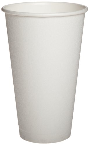 Case Pack of 20 DIXIE Perfect Touch 16 Oz insulated paper hot cups. White - Bag of 5