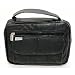 Black Genuine Leather Patched Lambskin Bible Cover w/ Strap