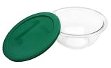  : Pyrex Smart Essentials 1-Quart Bowl, Clear with Green Lid