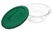 Pyrex Smart Essentials 1-Quart Bowl, Clear with Green Lid