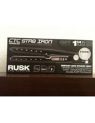 From Amazon.com. Click for details:
 Rusk RSK732 Professional Str8 Titanium-Infused Ceramic Flat Iron, 1-1/4 Inch Rusk RSK732 Professional Str8 Titanium-Infused Ceramic Flat Iron, 1-1/4 Inch