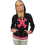 Paul Frank The Heart Pocket Skurvy Z U Hoody in Black,Sweatshirts for Women at Paul Frank