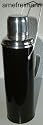 Retro Thermosflasche Thermoskanne schwarz Metall