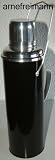 Produkt: Retro Thermosflasche Thermoskanne schwarz Metall