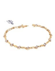 14K Yellow Gold Diamond Bracelet