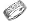 14K. White Gold Celtic Heart Knot Design Comfort Fit Wedding Band Ring