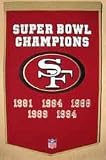 San Francisco 49ers 24 x 36 NFL Dynasty Banner from Winning Streak Sports